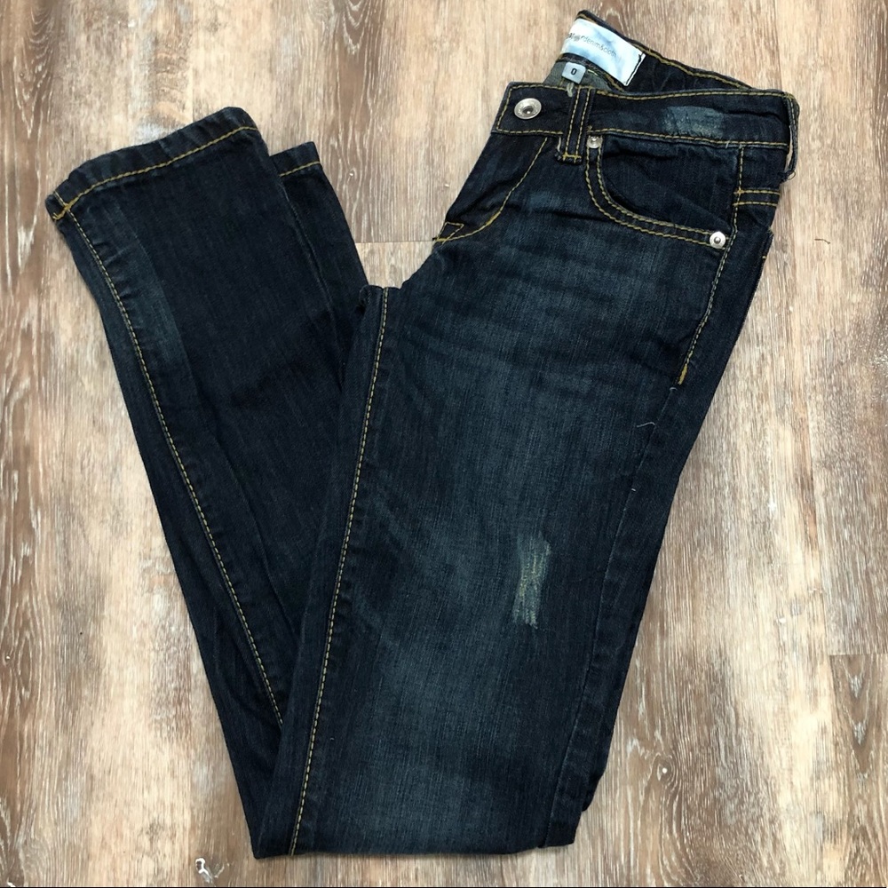 Paper Denim & Cloth distressed straight leg Jean 0
